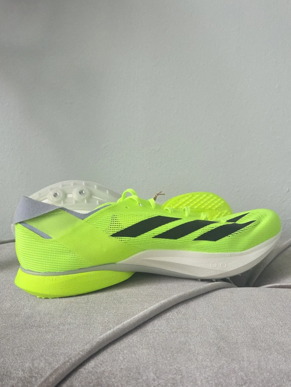 Adizero Avanti Running High-Performance Men's Track Spikes Solar Yellow US 12.5
